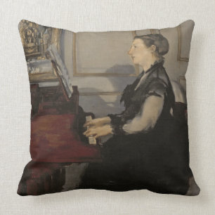 Manet Madame Manet at the Piano, 1868 Cushion