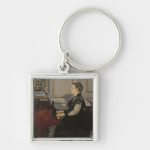Manet   Madame Manet at the Piano, 1868 Key Ring