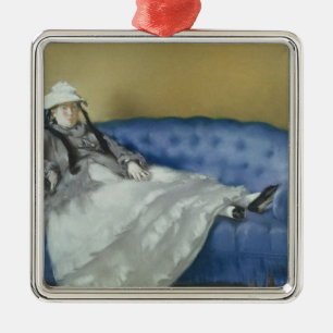 Manet Madame Manet on a Blue Sofa, 1874 Metal Tree Decoration