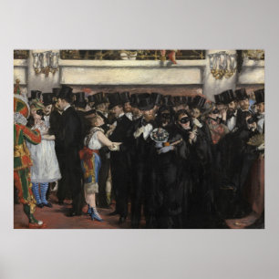 Manet   Masked Ball at the Opera, 1873 Poster