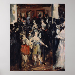 Manet - Masked Ball At The Opera Poster