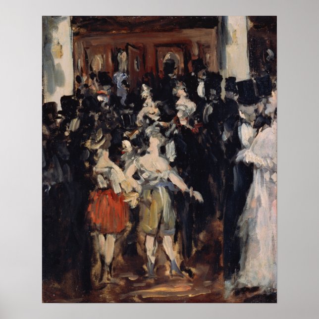 Manet - Masked Ball At The Opera Poster (Front)