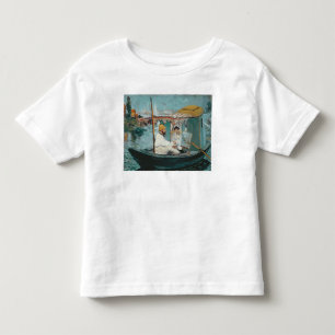 Manet Monet in his Floating Studio, 1874 Toddler T-Shirt