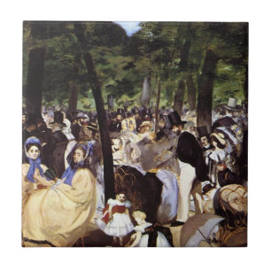 Manet: Music in the Tuileries Garden Ceramic Tile