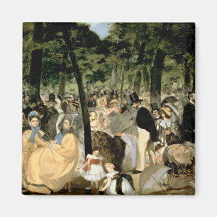 Manet Music in the Tuileries Gardens, 1862 Magnet