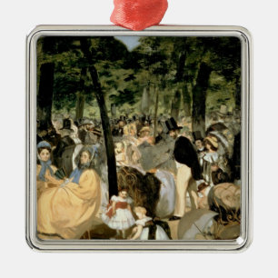 Manet Music in the Tuileries Gardens, 1862 Metal Tree Decoration