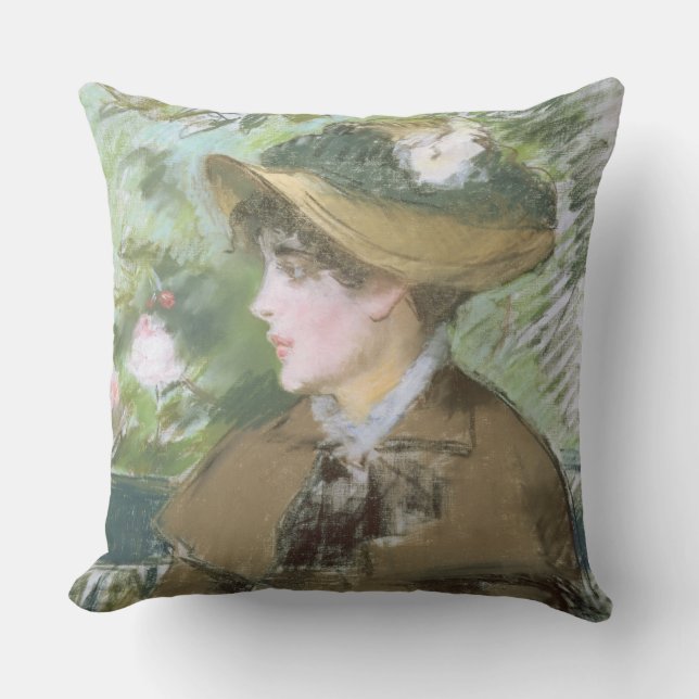 Manet | On the Bench, 1879 Cushion (Front)