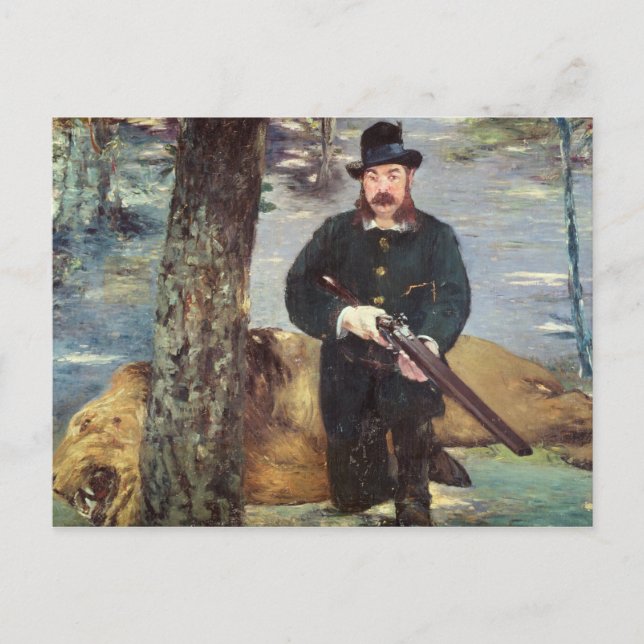 Manet | Pertuiset, Lion Hunter, 1881 Postcard (Front)