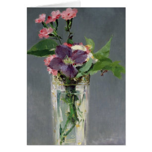 Manet   Pinks and Clematis in a Crystal Vase, 1882