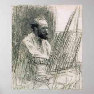 Manet Portrait of Edouard Manet at his Easel Poster