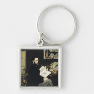Manet   Portrait of Emile Zola  1868 Key Ring