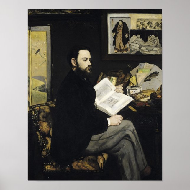 Manet | Portrait of Emile Zola  1868 Poster (Front)