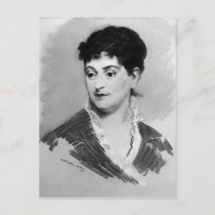 Manet   Portrait of Madame Emile Zola, 1874 Postcard
