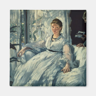 Manet Reading, 1865 Magnet