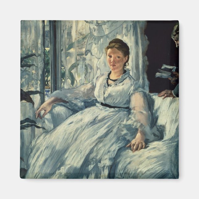 Manet | Reading, 1865 Magnet (Front)