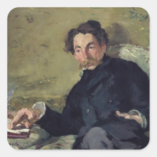 Manet Stephane Mallarme 1876 Square Sticker