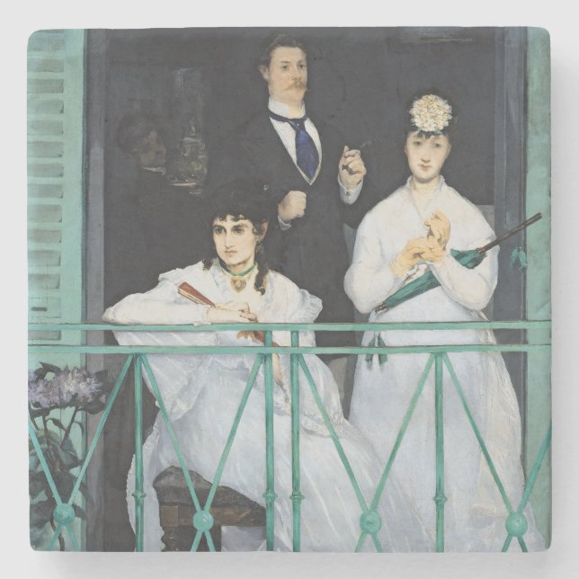 Manet | The Balcony, 1868-9 Stone Coaster (Front)