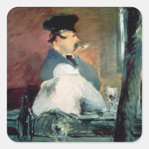 Manet   The Bar, 1878-79 Square Sticker