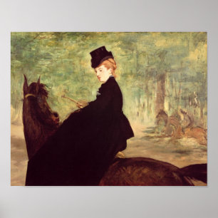 Manet The Horsewoman, 1875 Poster