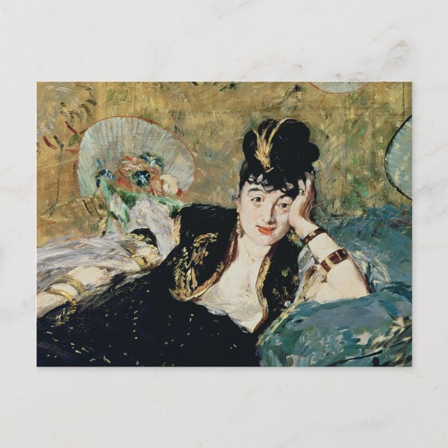 Manet | The Lady with Fans Postcard (Front)