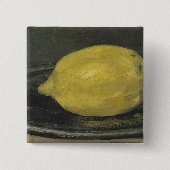 Manet | The Lemon, 1880 15 Cm Square Badge (Front)