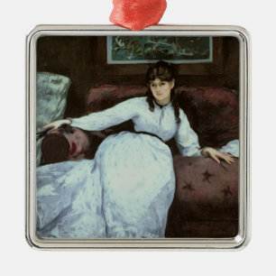 Manet The Rest, portrait of Berthe Morisot Metal Ornament