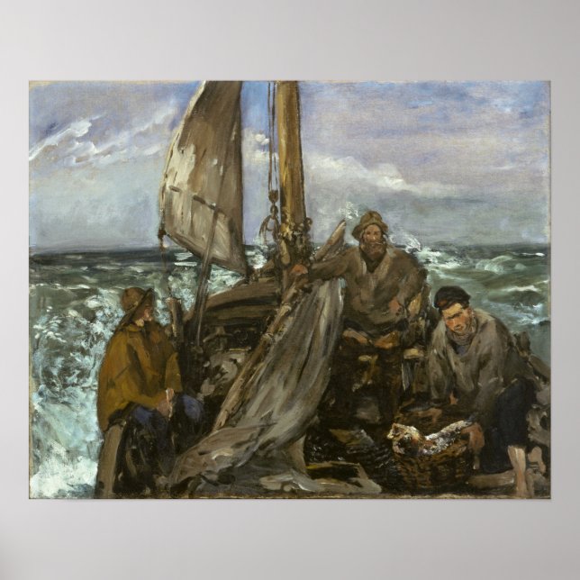 Manet - The Toilers Of The Sea Poster (Front)