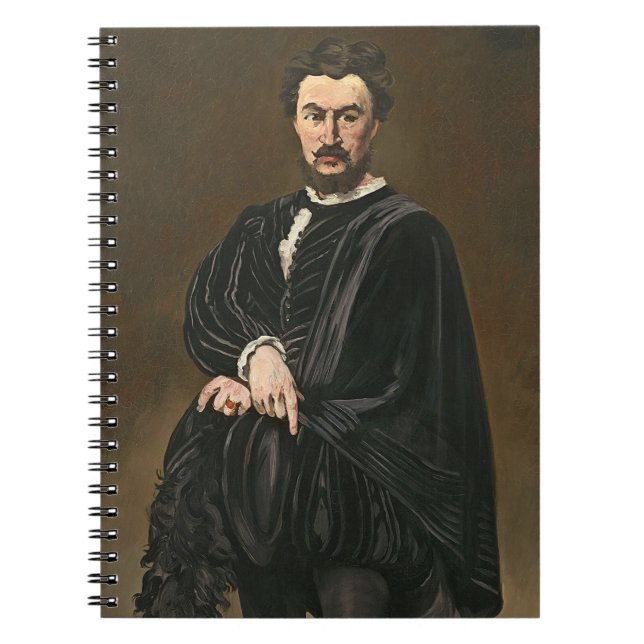 Manet | The Tragedian Actor (Rouviere as Hamlet) Notebook (Front)