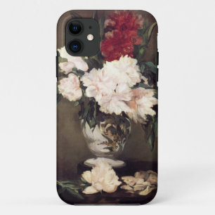 Manet: Vase of Peonies on a Small Pedestal artwork iPhone 11 Case
