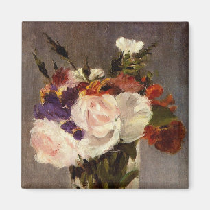 Manet's Flowers in a Crystal Vase - Magnet