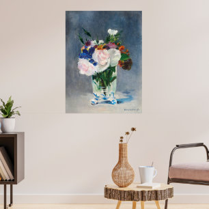 Manet's Flowers in a Crystal Vase Poster