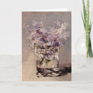 Manet's Lilacs in a Glass Sympathy Card