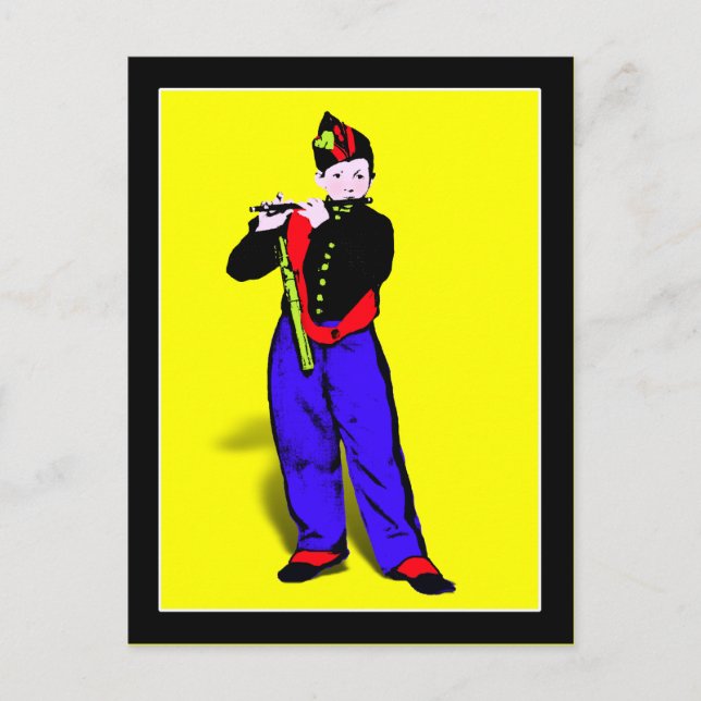 Manet's Little Flautist ala Postcard (Front)