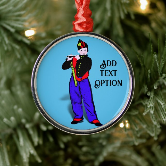 Manet's Little Flautist  Metal Ornament (Tree)