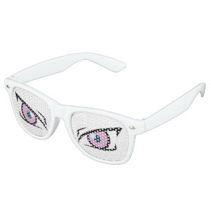 Manga angry eyes retro sunglasses