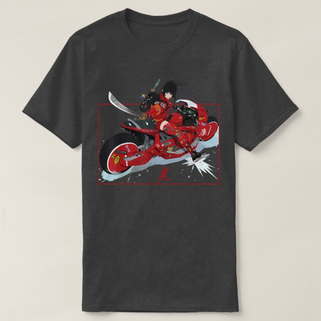 Manga Anime Samurai Aesthetic Japanese Warrior Rid T-Shirt (Design Front)