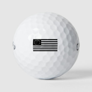 Manga, Betsy Ross Flag or Circle American Flag Golf Balls
