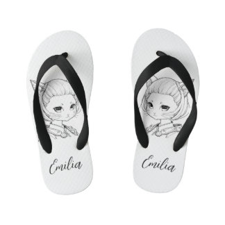Manga Catgirl Kid's Thongs