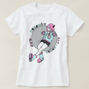 manga demon girl pink T-Shirt