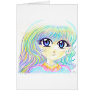 Manga Fairy Girl Anime Colourful Rainbow Magic