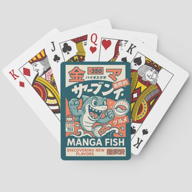 Manga Fish Playing Cards (Back)