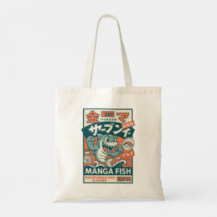 Manga Fish Tote Bag