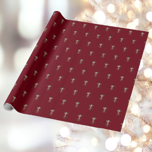 Manga Girl Christmas Elf Wrapping Paper
