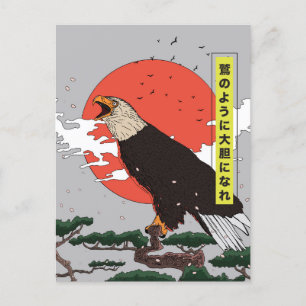 Manga Golden Eagle Postcard