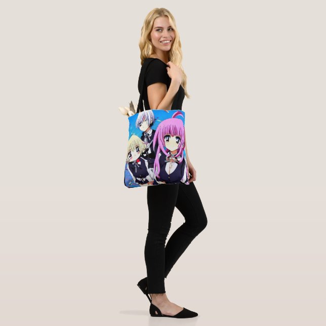 Manga in style of famous Art Tote Bag (On Model)