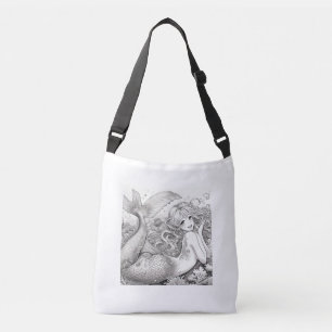 Manga Mermaid Gal Also Crossbody Bag