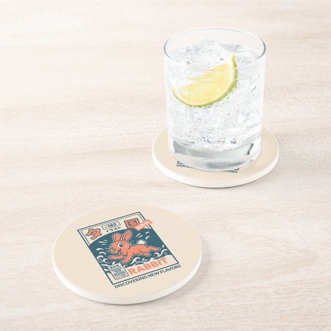 Manga Rabbit Coaster (Side)