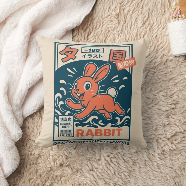Manga Rabbit Cushion (Blanket)