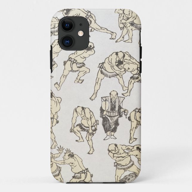 Manga: studies of gestures and postures of wrestle Case-Mate iPhone case (Back)