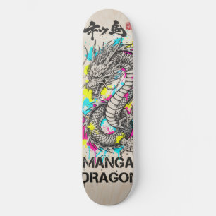 Manga Style Japanese Art for Skateboard & Stickers